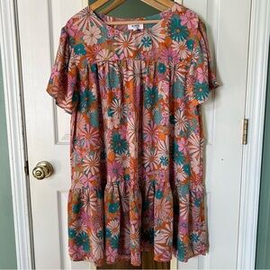 BB Dakota by Steve Madden In Retrospect Floral Shift Dress | Size XL